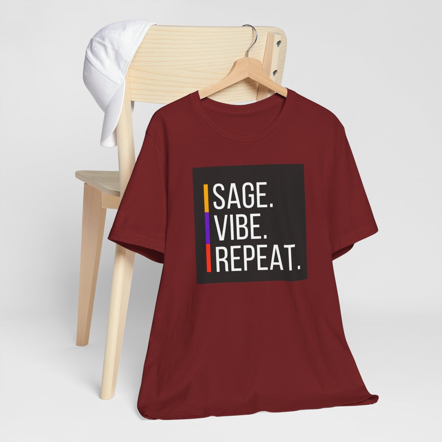 Sage. Vibe. Repeat.  | Unisex Tee