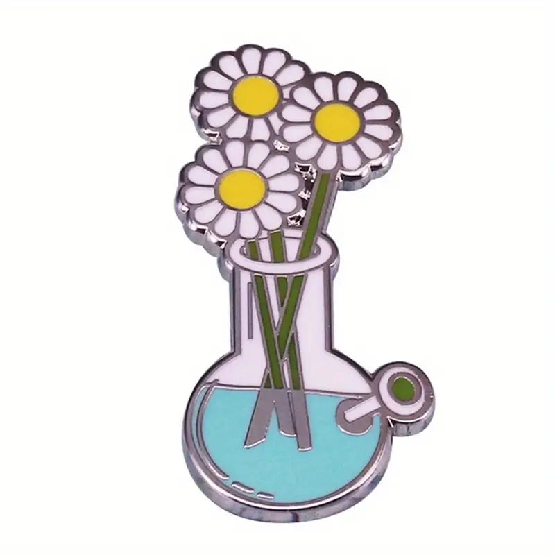 Daisy Flower Pot | Brooch